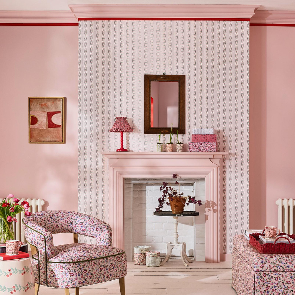 Cath Kidston Rose Ticking Stripe Pink Wallpaper - 131424_ROOMSET_ROSE TICKING STRIPE PINK_01.jpg