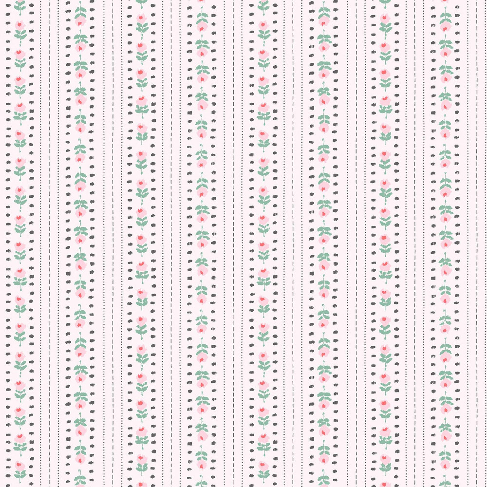 Cath Kidston Rose Ticking Stripe Pink Wallpaper - 131424_TILE_ROSE TICKING STRIPE PINK_01.jpg