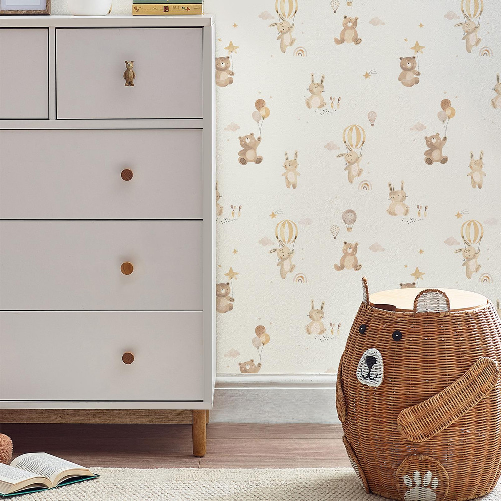 Next Watercolour Bunny & Bear Neutral Wallpaper - 140159_ROOMSET_WATERCOLOUR BUNNY & BEAR NEUTRAL_01.jpg