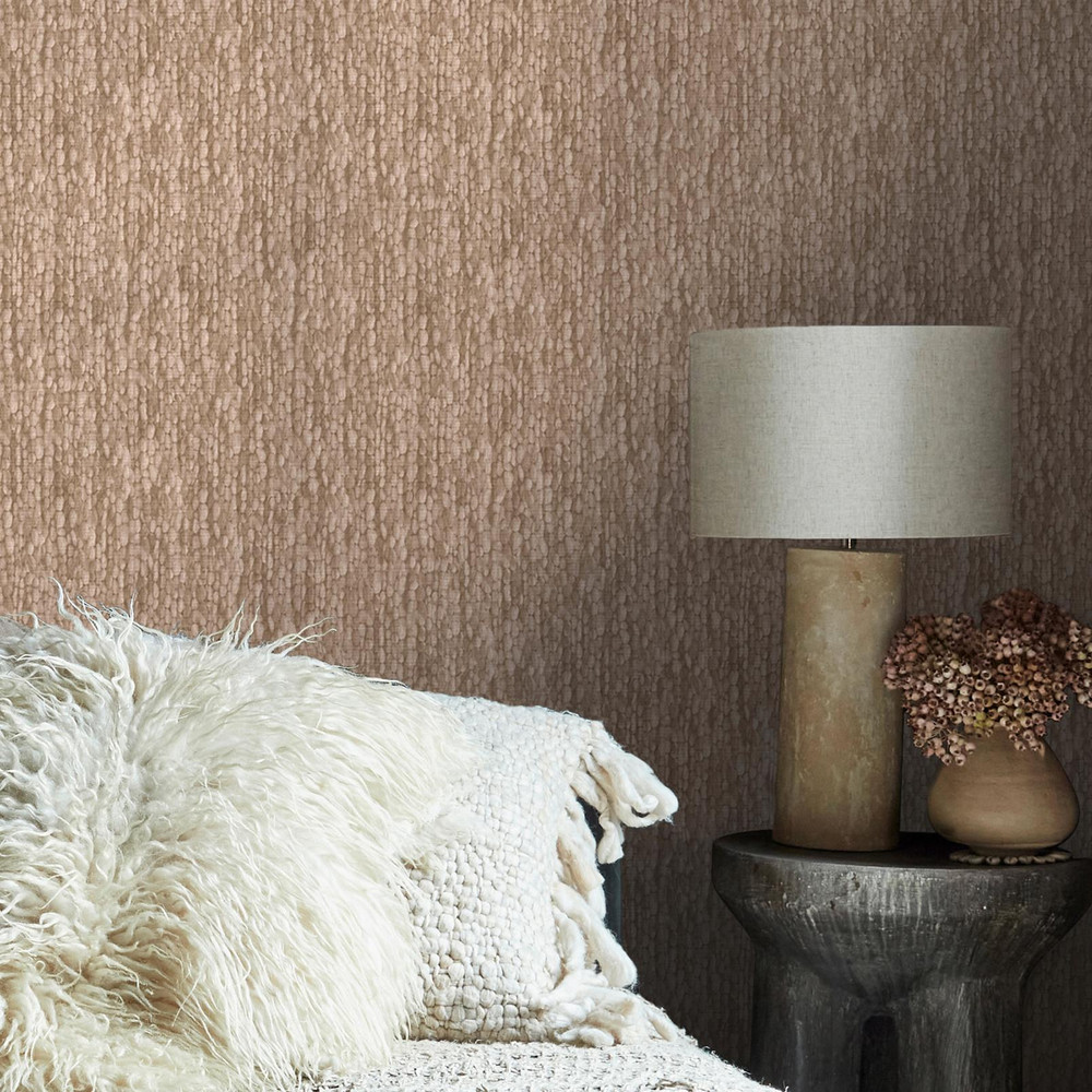 Abigail Ahern Heirloom Knit Baked Beige Wallpaper - 140082_ROOMSET_HEIRLOOM KNIT BAKED BEIGE_01.jpg