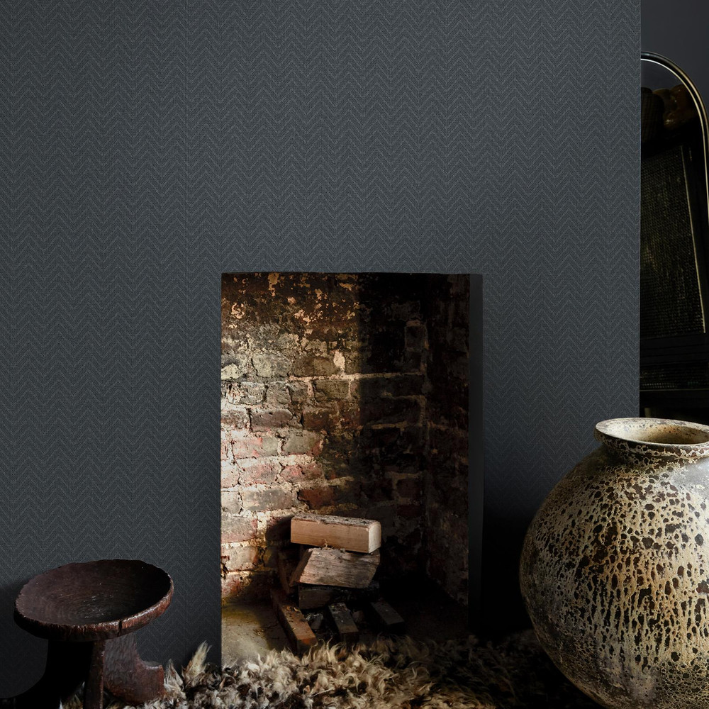 Abigail Ahern Herringbone Weave Dusk Wallpaper - 140090_ROOMSET_HERRINGBONE WEAVE DUSK_02.jpg