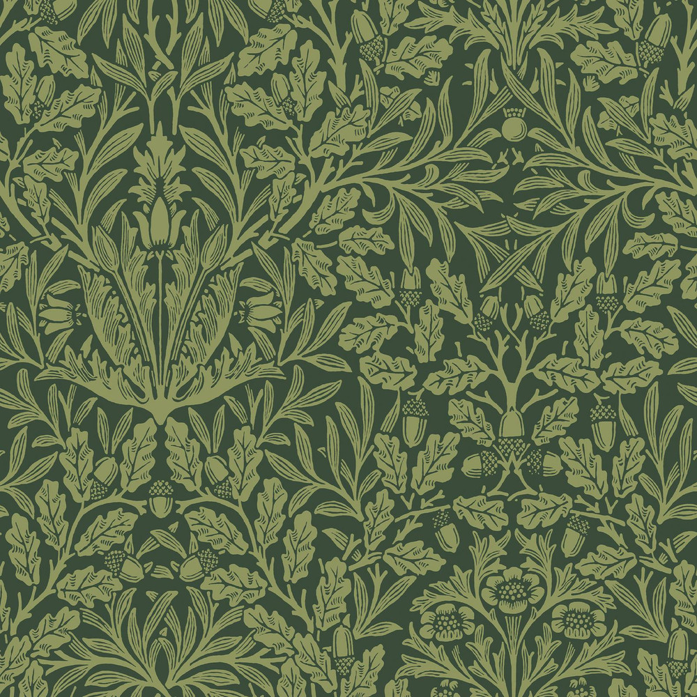 Acorn Garden Green Wallpaper - 140490_TILE_ACORN GARDEN GREEN_01.jpg
