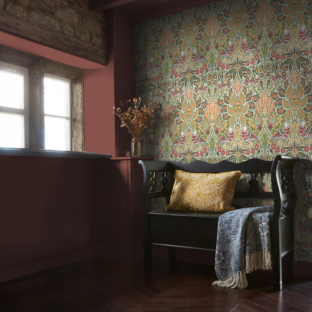 Dove & Rose Olive Wallpaper - 140481_ROOMSET_DOVE & ROSE OLIVE_01.jpg