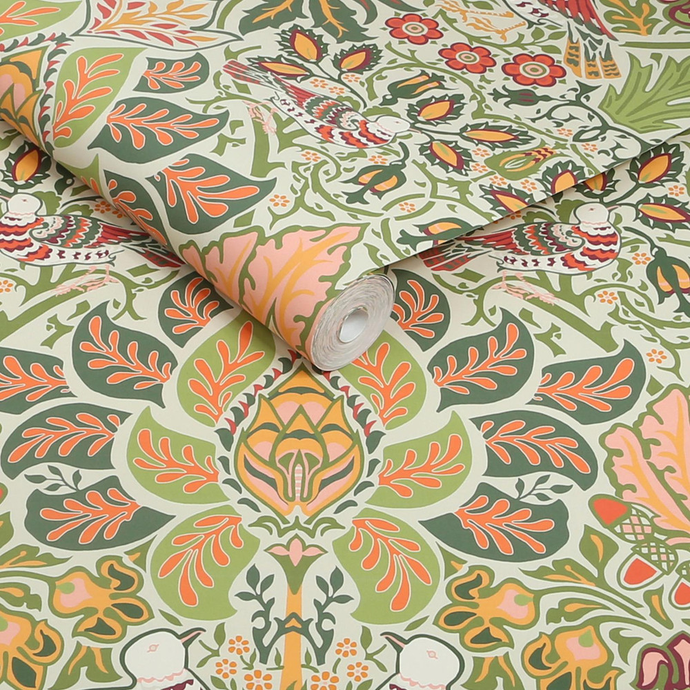 Dove & Rose Olive Wallpaper - 140481_ROLLSHOT_DOVE & ROSE OLIVE_01.jpg