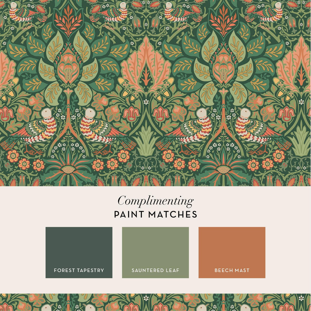 Dove & Rose Woodland Wallpaper - 140480_FLATLAY_DOVE & ROSE WOODLAND_01.jpg