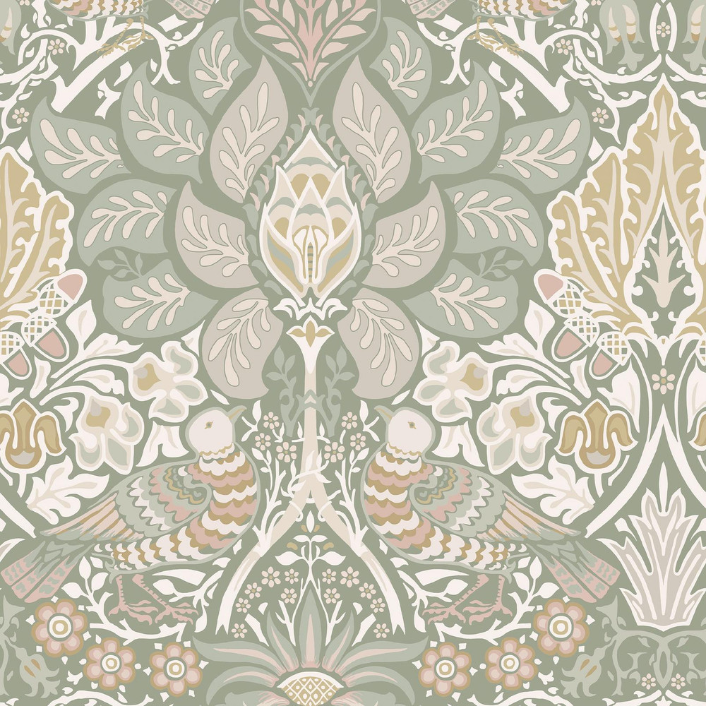 Dove & Rose Spring Garden Wallpaper - 140482_TILE_DOVE & ROSE SPRING GARDEN_01.jpg