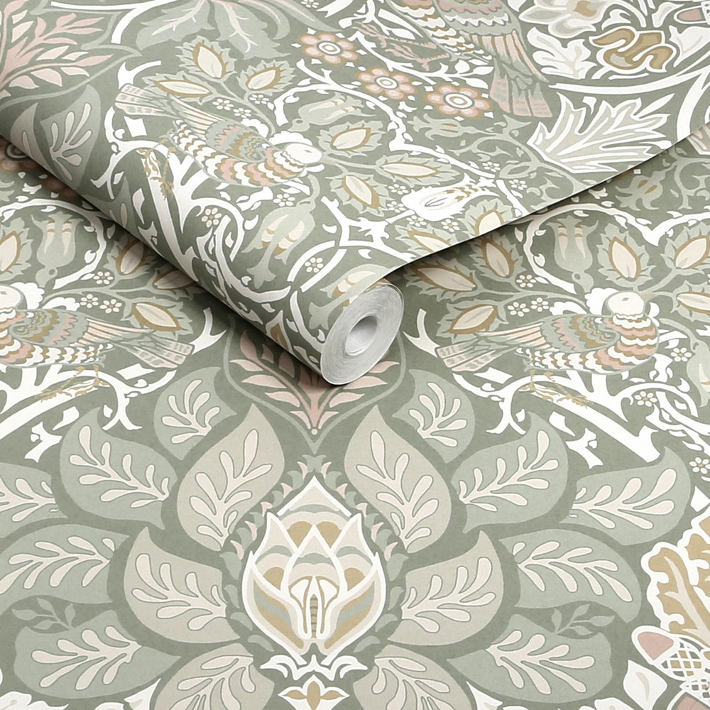 Dove & Rose Spring Garden Wallpaper - 140482_ROLLSHOT_DOVE & ROSE SPRING GARDEN_01.jpg