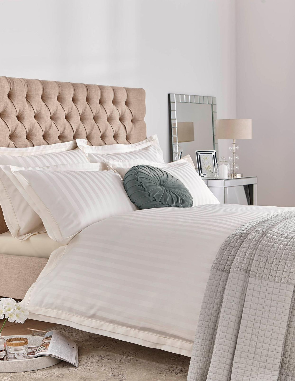 Shalford Cream Duvet Cover Set - LASHAL02DQ_ROOMSET_SHALFORD CREAM_01.jpg