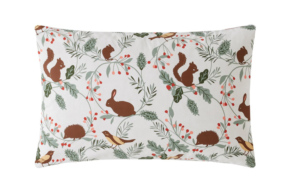 Autumnal Woodland Crimson Red Duvet Cover Set - LAAUTWOOD01DQ_CAMEO_AUTUMNAL WOODLAND CRIMSON RED RED_03.jpg