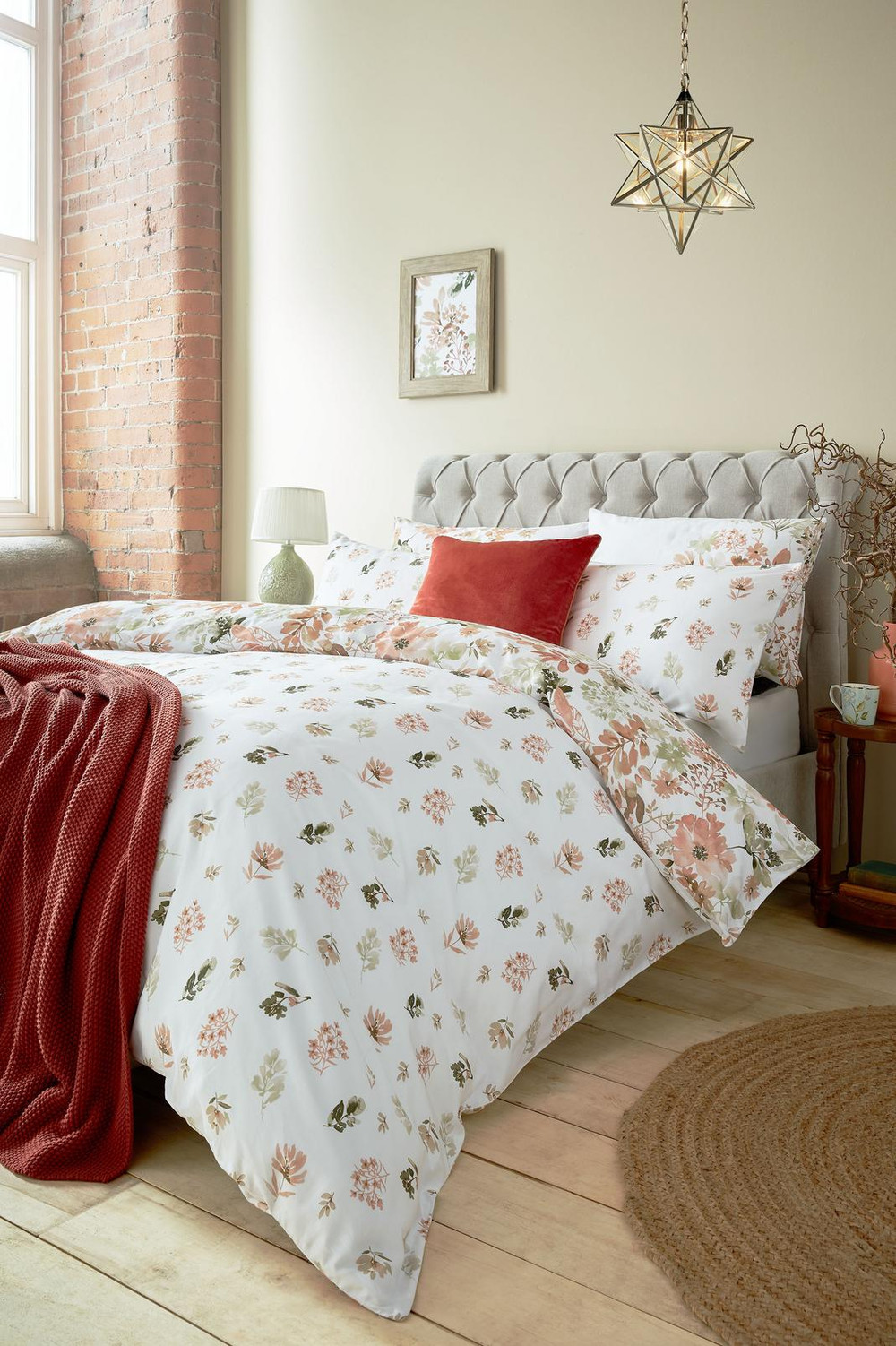 Lewcombe Terracotta Terracotta Duvet Cover Set - LALEWCO01DQ_ROOMSET_LEWCOMBE TERRACOTTA TERRACOTTA_01.jpg