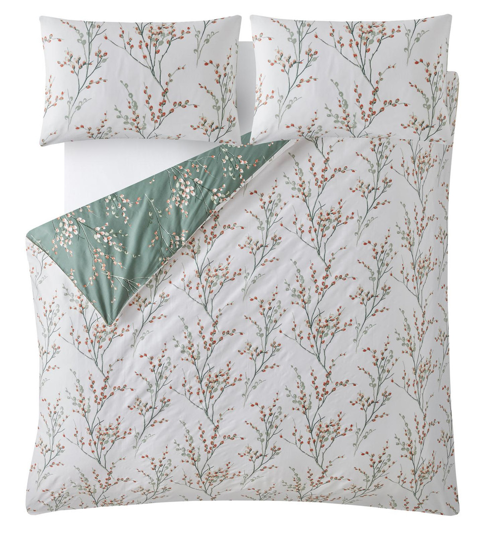Pussy Willow Fern Green Duvet Cover Set - LAPUSS07DQ_CAMEO_PUSSY WILLOW FERN GREEN_02.jpg