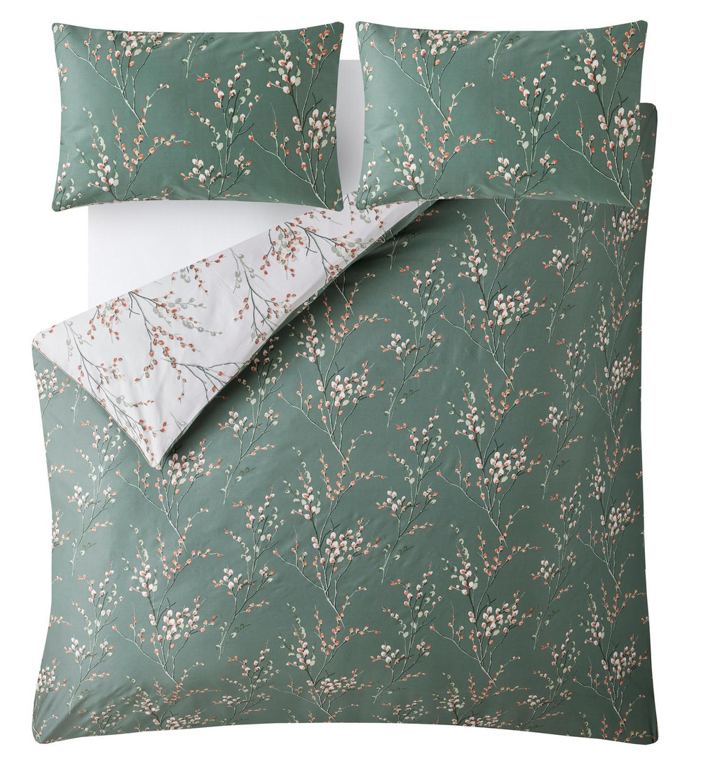Pussy Willow Fern Green Duvet Cover Set - LAPUSS07DQ_CAMEO_PUSSY WILLOW FERN GREEN_05.jpg