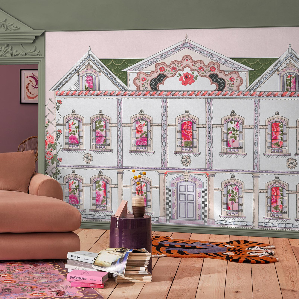 Doll House Pink Bespoke Mural Matt - 140205_ROOMSET_DOLL HOUSE PINK MURAL_01.jpg