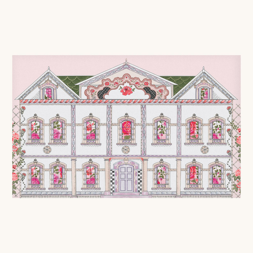 Doll House Pink Bespoke Mural Matt - 140205_TILE_DOLL HOUSE PINK MURAL_01.jpg