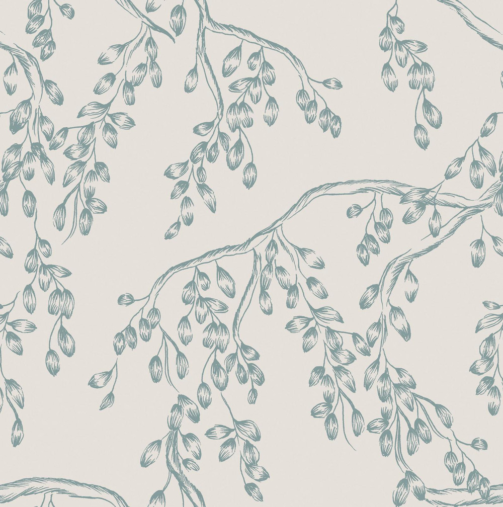 Laura Ashley Rainham Willow Newport Blue Wallpaper - 140334_TILE_RAINHAM WILLOW NEWPORT BLUE_01.jpg