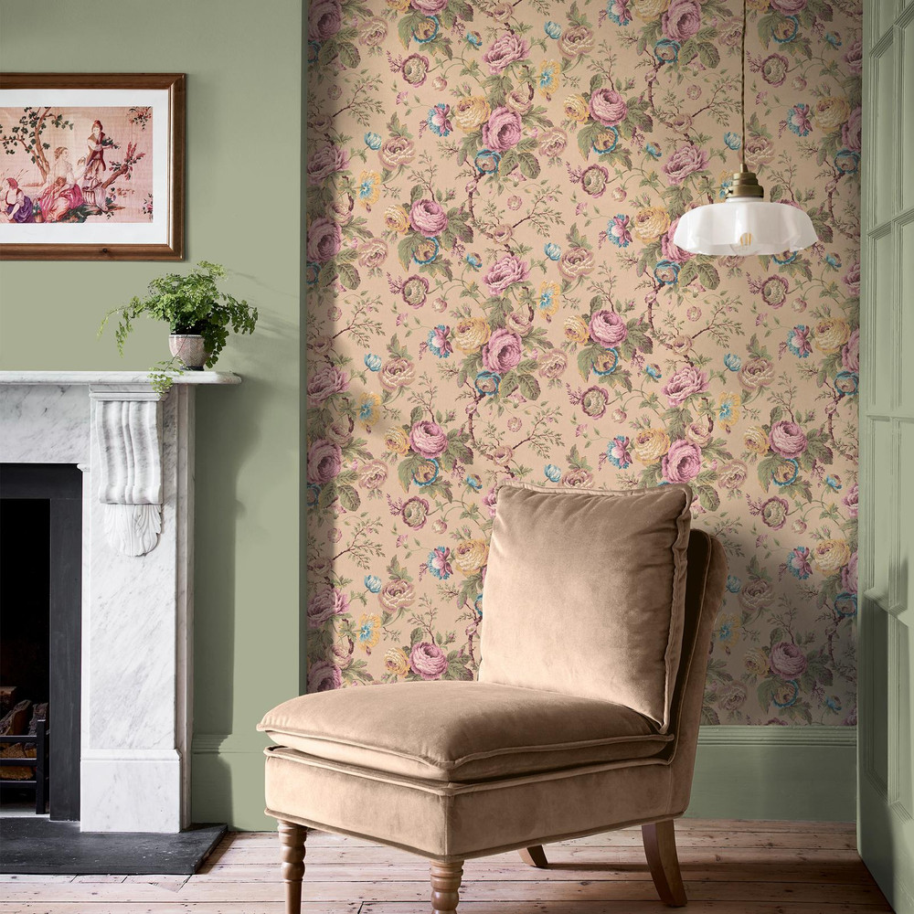 Laura Ashley Uffington Roses Plaster Pink Wallpaper - 140323_ROOMSET_UFFINGTON ROSES PLASTER PINK_01.jpg