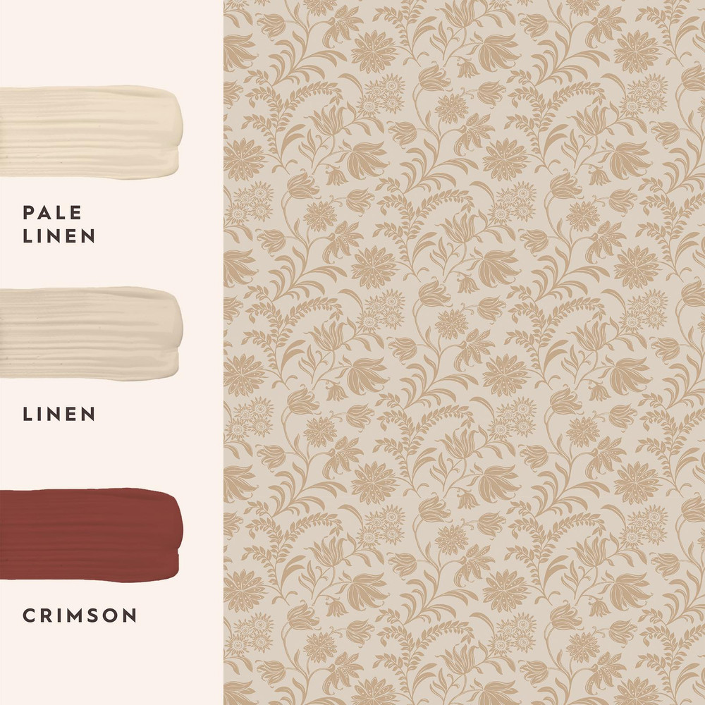 Laura Ashley Hemingway Caramel Wallpaper - 140318_FLATLAY_HEMINGWAY CARAMEL_01.jpg