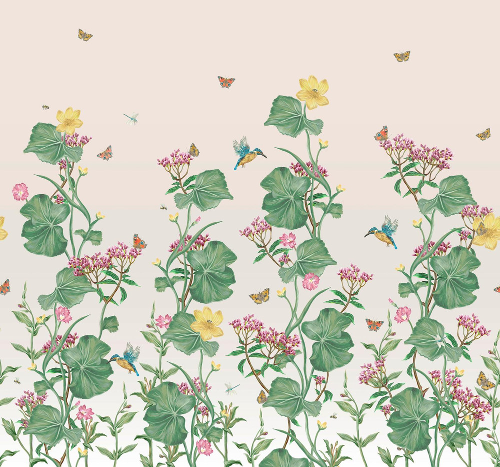 Laura Ashley Llanelli Green/ Multi Bespoke Mural - 140346_TILE_LLANELLI MURAL GREEN_01.jpg