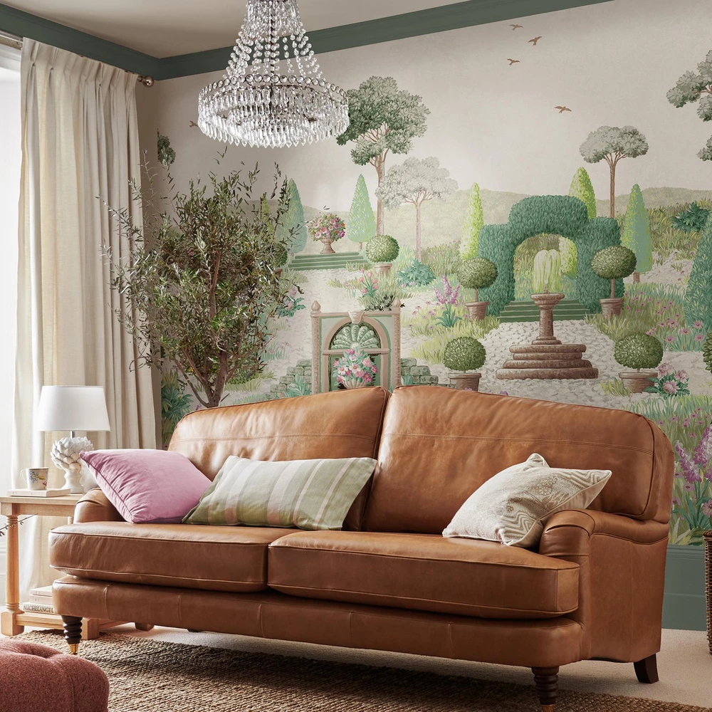 Naunton Folly Fern Green Bespoke Mural - 122770_ROOMSET_NAUNTON FOLLY MURAL FERN GREEN.jpg