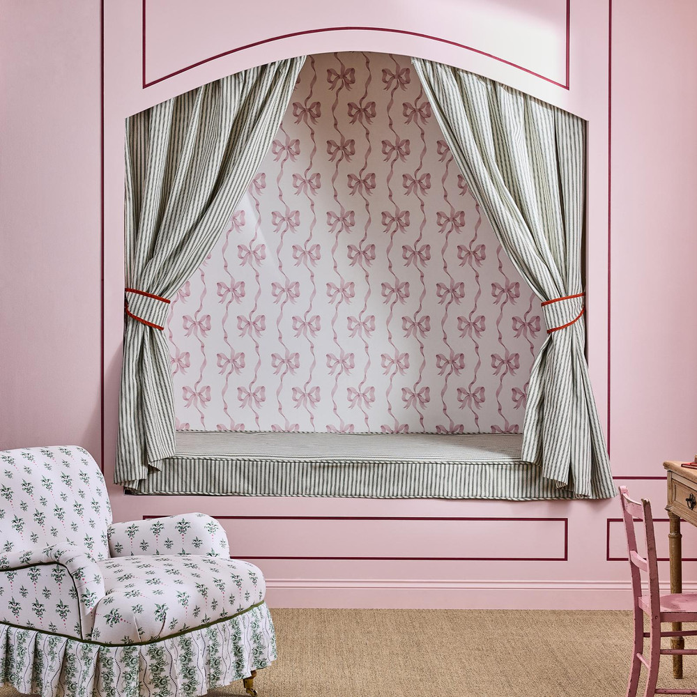 Cath Kidston Ribbon Bow Pink Wallpaper - 142048_ROOMSET_RIBBON_BOW_PINK_01.jpg