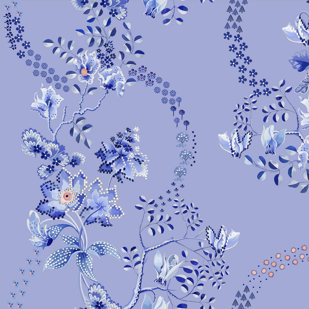 Cath Kidston Road Floral Dusky Blue Wallpaper - 142044_TILE_ROAD_FLORAL_DUSKY_BLUE_01.jpg