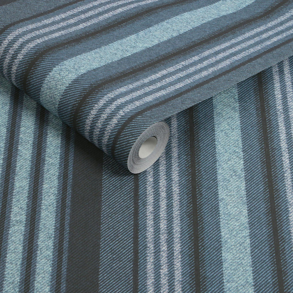 Loom Stripe Archival Blue Wallpaper - 143386_ROLLSHOT_LOOM STRIPE ARCHIVAL BLUE_01.jpg