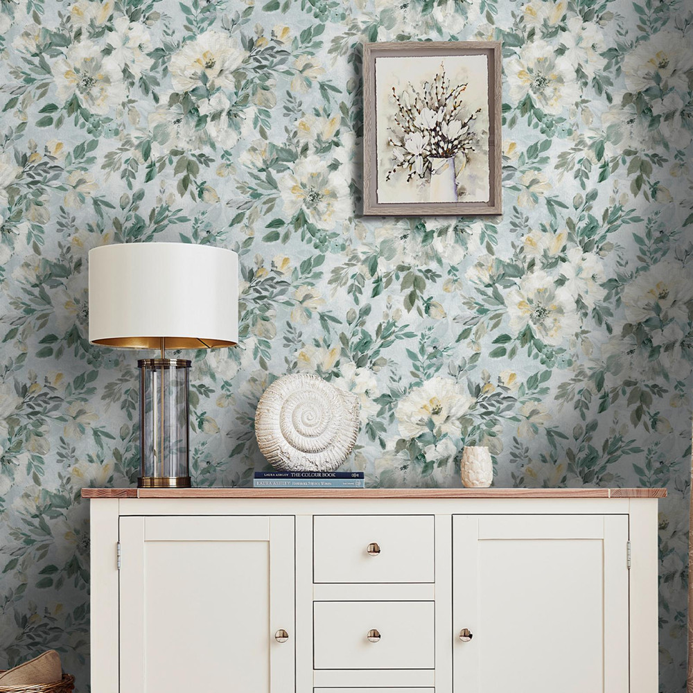 Laura Ashley Elowen Peony Pale Teal Wallpaper - 143331_ROOMSET_ELOWEN PEONY PALE TEAL_01.jpg