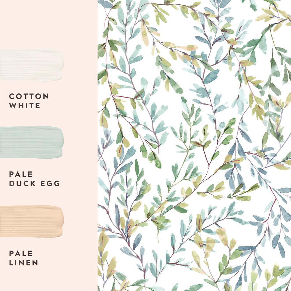 Laura Ashley Brayton Leaves Fresh Green Wallpaper - 143329_FLATLAY_BRAYTON LEAVES FRESH GREEN_01.jpg