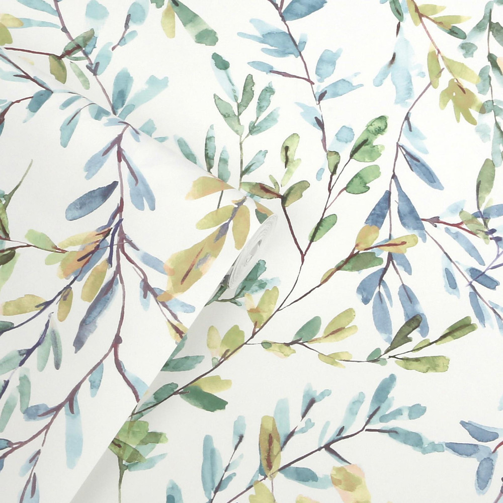 Laura Ashley Brayton Leaves Fresh Green Wallpaper - 143329_ROLLSHOT_BRAYTON LEAVES FRESH GREEN_01.jpg