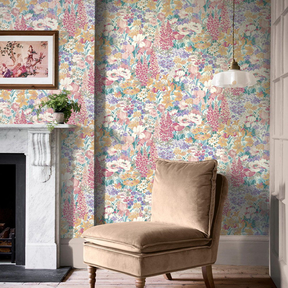 Laura Ashley Everingham Meadow Multi Wallpaper - 143328_ROOMSET_EVERINGHAM MEADOW MULTI_01.jpg