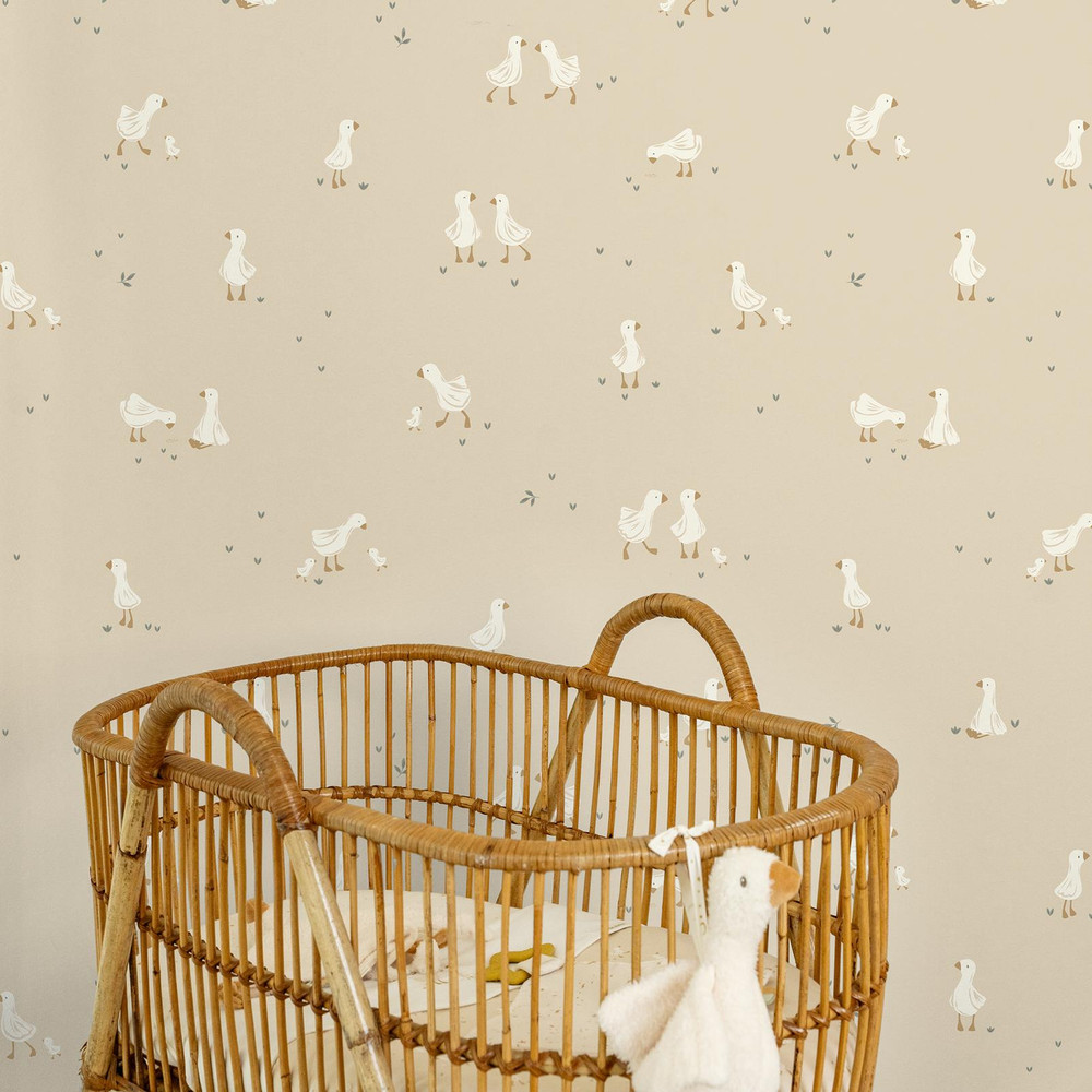 Little Dutch Little Goose Natural Wallpaper - WD110032_ROOMSET_VLIESBEHANG LITTLE GOOSE NATURAL_02.jpg