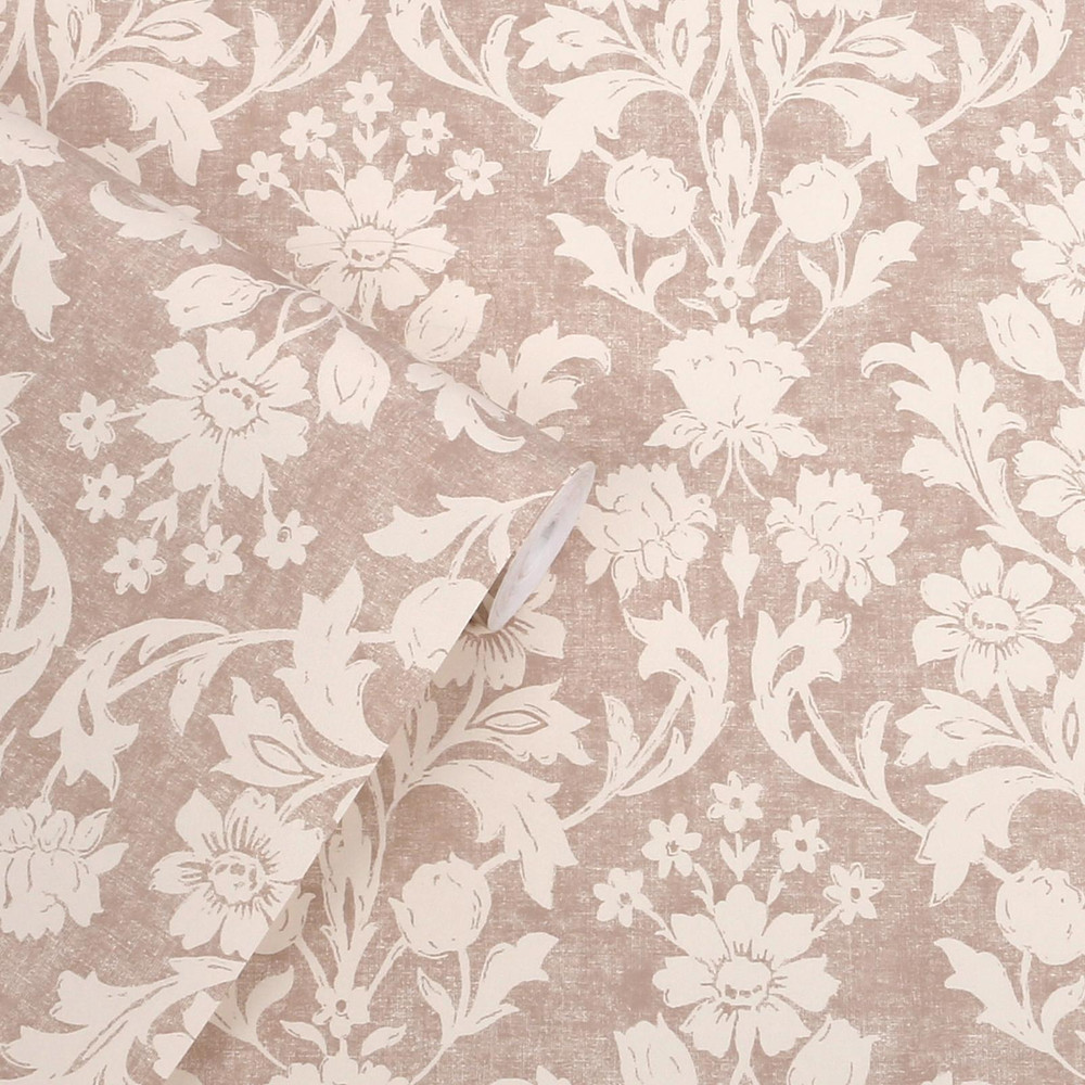 Laura Ashley Semington Silhouette Plaster Pink Wallpaper - 143323_ROLLSHOT_SEMINGTON SILHOUETTE PLASTER PINK_01.jpg
