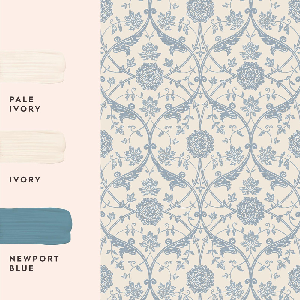 Laura Ashley Endale Trellis Newport Blue Wallpaper - 143324_FLATLAY_ENDALE TRELLIS NEWPORT BLUE_01.jpg