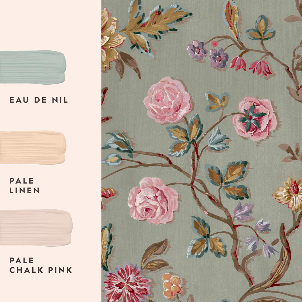 Laura Ashley Lingmell Trail Antique Green Wallpaper - 143320_FLATLAY_LINGMELL TRAIL ANTIQUE GREEN_01.jpg