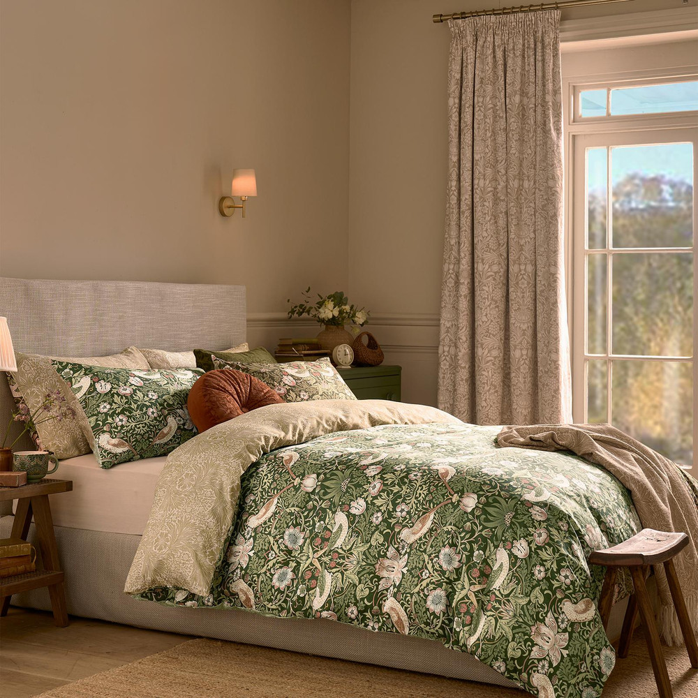 Strawberry Thief Nettle Duvet Cover Set - WMSTRAW02DQ_ROOMSET_STRAWBERRY_THIEF_NETTLE_DOUBLE_DUVET_COVER_01.jpg