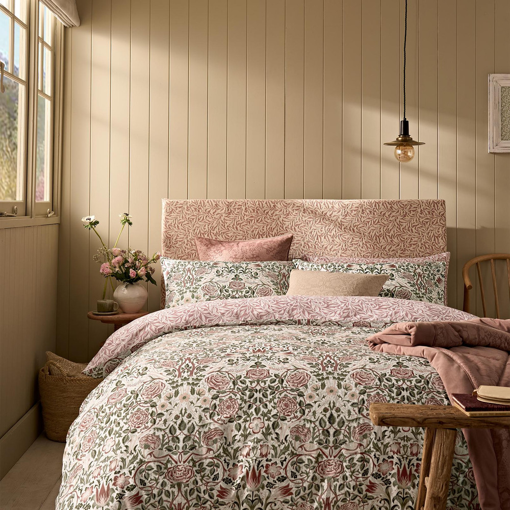 Rose Brick Pink/Sage Duvet Cover Set - WMROSE01DQ_ROOMSET_ROSE_BRICK_PINK-SAGE_DOUBLE_DUVET_COVER_01.jpg