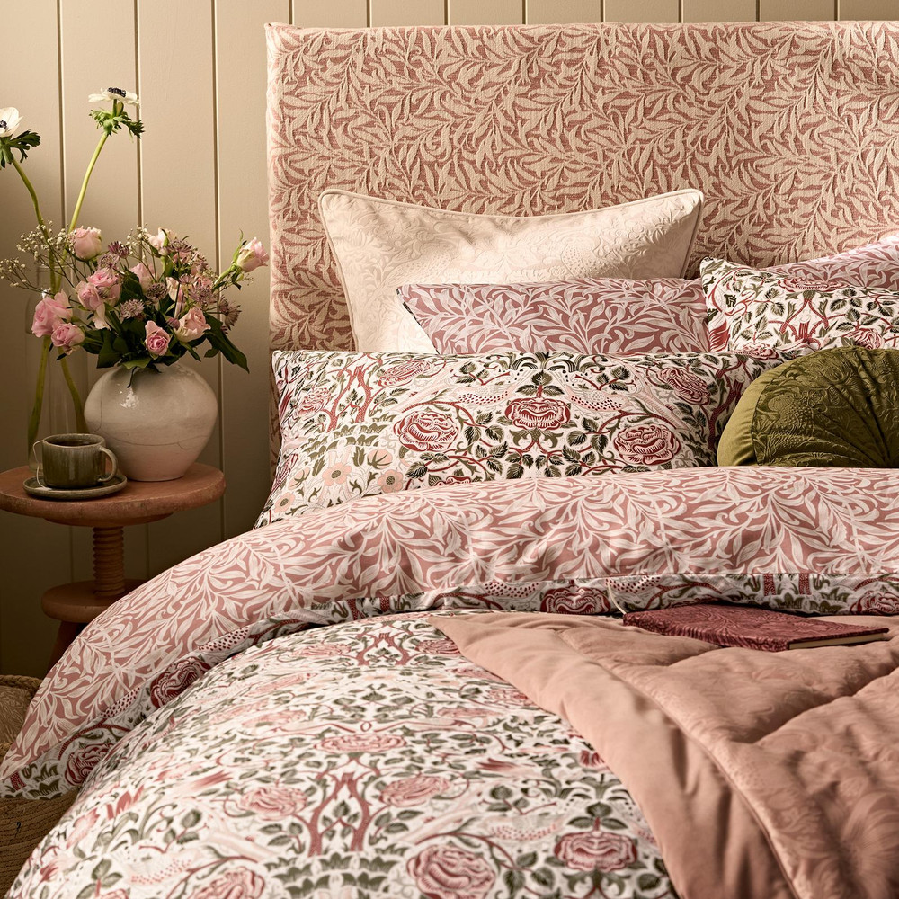 Rose Brick Pink/Sage Duvet Cover Set - WMROSE01DQ_CAMEO_ROSE_BRICK_PINK-SAGE_DOUBLE_DUVET_COVER_02.jpg