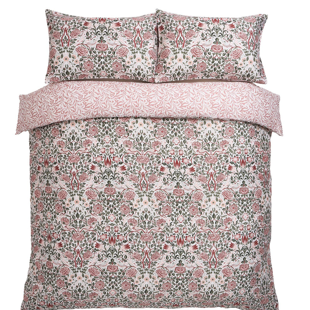 Rose Brick Pink/Sage Duvet Cover Set - WMROSE01DQ_CUTOUT_ROSE_BRICK_PINK-SAGE_DOUBLE_DUVET_COVER_01.jpg