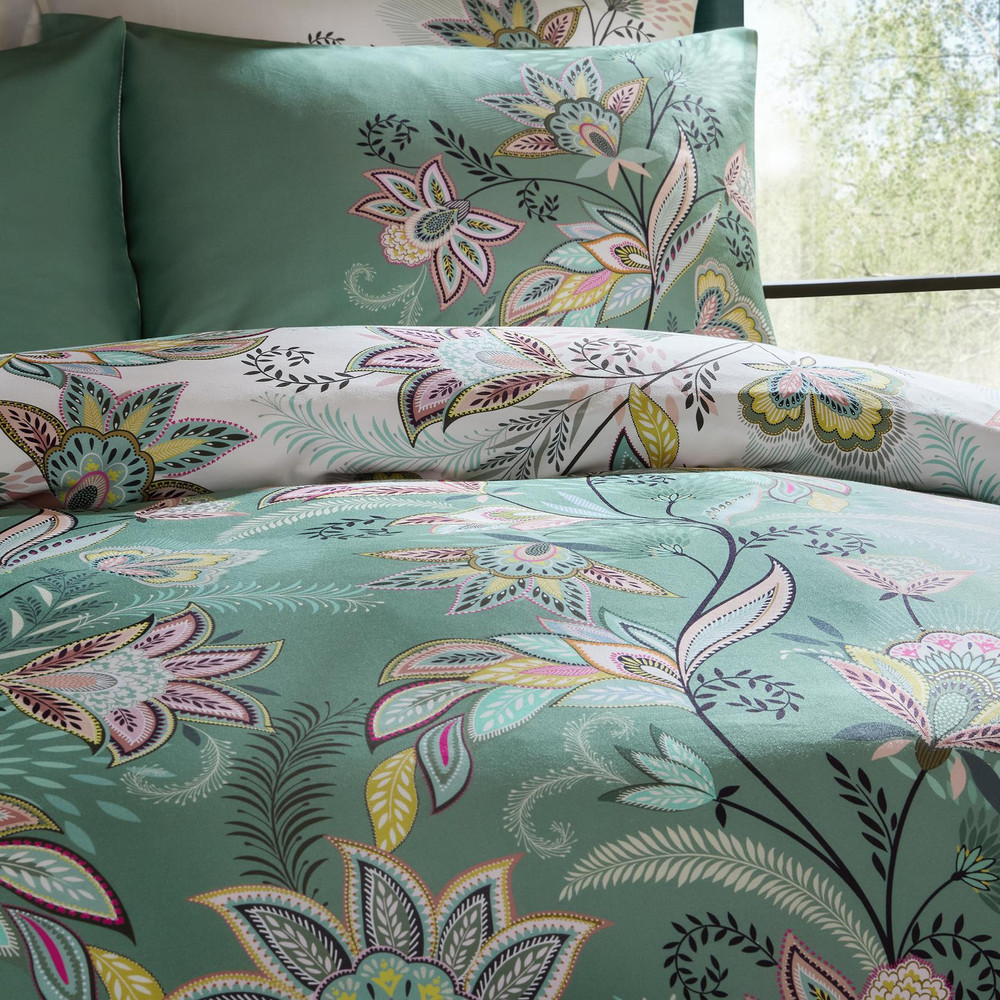 Passiflora Light Stone/Sage Duvet Cover Set - SMPASS01DQ_CAMEO_PASSIFLORA_LIGHT_STONE-SAGE_DOUBLE_DUVET_COVER_02.jpg