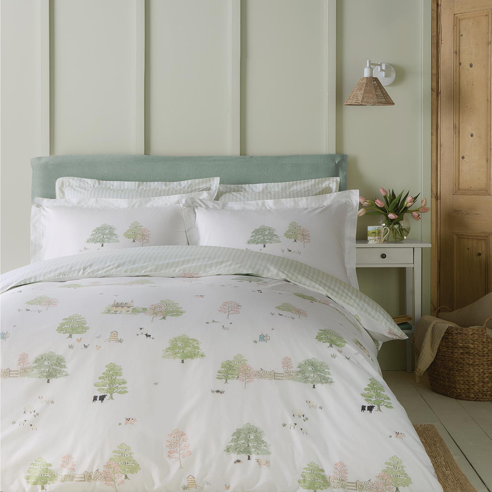 Spring Cottage Green Duvet Cover Set - SASPRING01DQ_ROOMSET_SPRING_COTTAGE_GREEN_DOUBLE_DUVET_COVER__01.jpg