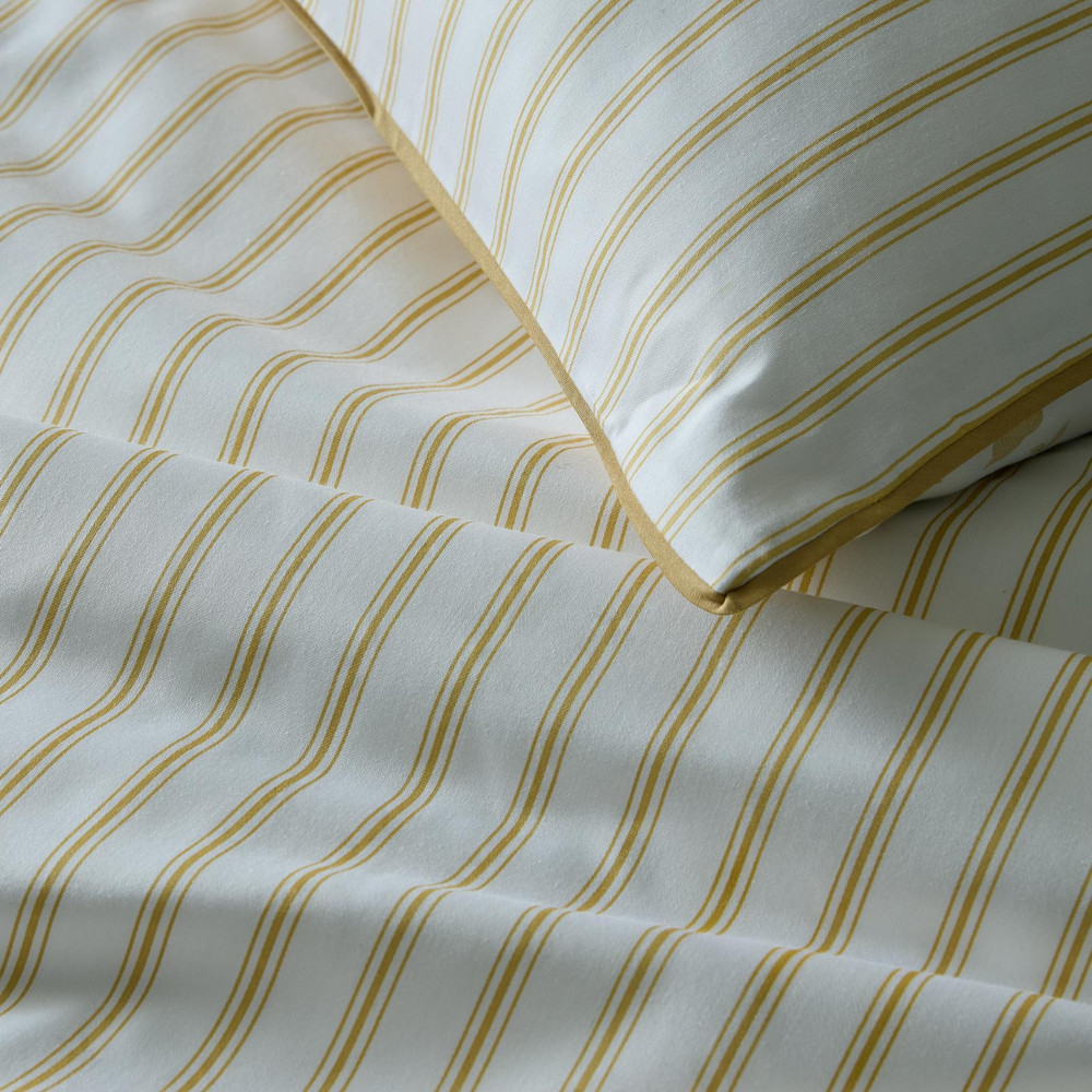 Walled Garden Ochre Yellow Duvet Cover Set - LAWALL02DQ_CAMEO_WALLED_GARDEN_OCHRE_YELLOW_DOUBLE_DUVET_COVER_02.jpg