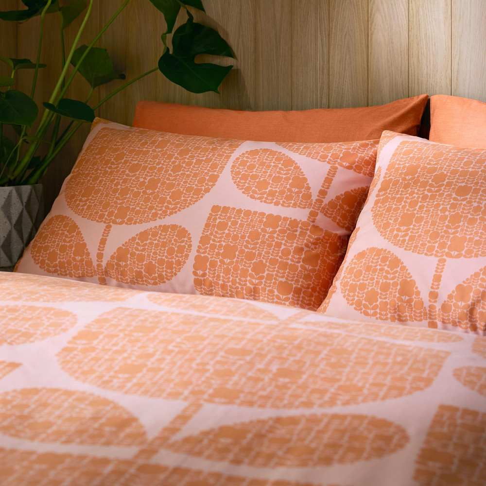 Block Garden Orange Sorbet Duvet Cover Set - OKBLOCKG01DQ_CAMEO_BLOCK_GARDEN_ORANGE_SORBET_DOUBLE_DUVET_COVER_01.jpg
