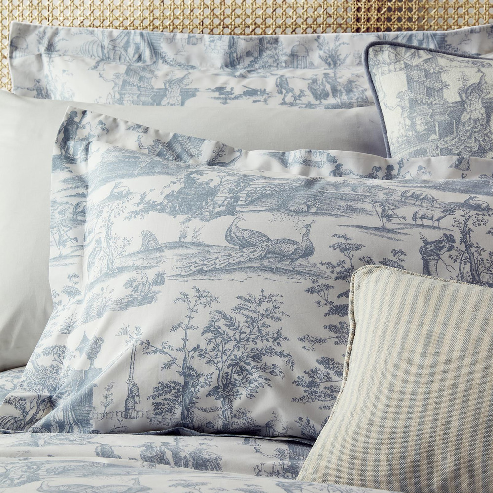 Braysmith Toile Chambray Blue Duvet Cover Set - LABRAY01DQ_CAMEO_BRAYSMITH_TOILE_CHAMBRAY_BLUE_DOUBLE_DUVET_COVER_01.jpg