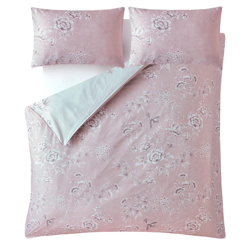 Rowsham Garden Dark Blush Duvet Cover Set - LAROWSHM02DQ_CUTOUT_ROWSHAM_GARDEN_DARK_BLUSH_DOUBLE_DUVET_COVER_01.jpg