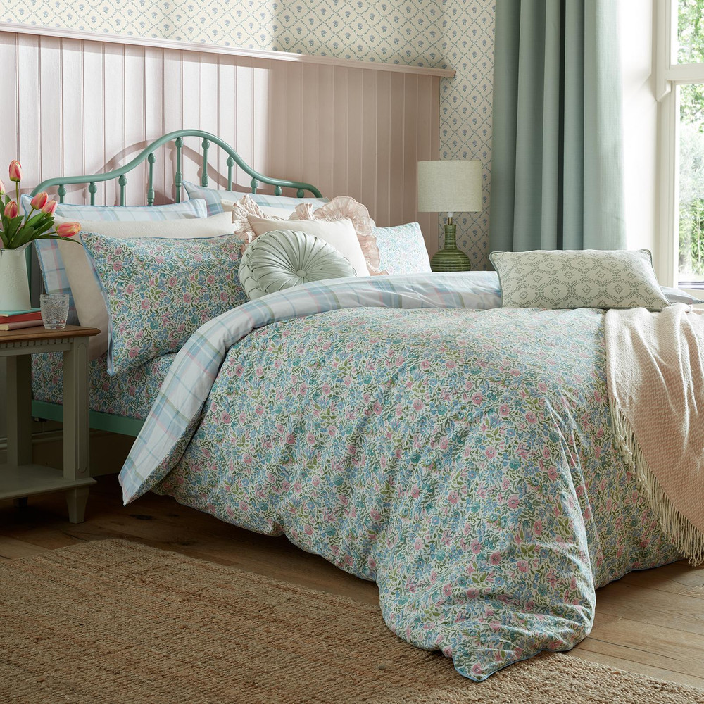 Sherston Powder Blue Duvet Cover Set - LASHERS01DQ_ROOMSET_SHERSTON_POWDER_BLUE_DOUBLE_DUVET_COVER_01.jpg