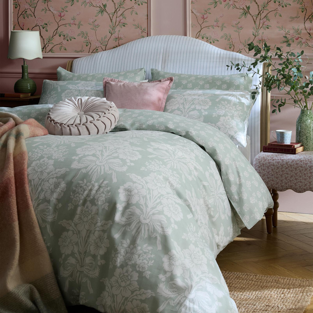 Tatton Duckegg Green Duvet Cover Set - LATATT01DQ_ROOMSET_TATTON_DUCKEGG_GREEN_DOUBLE_DUVET_COVER_01.jpg