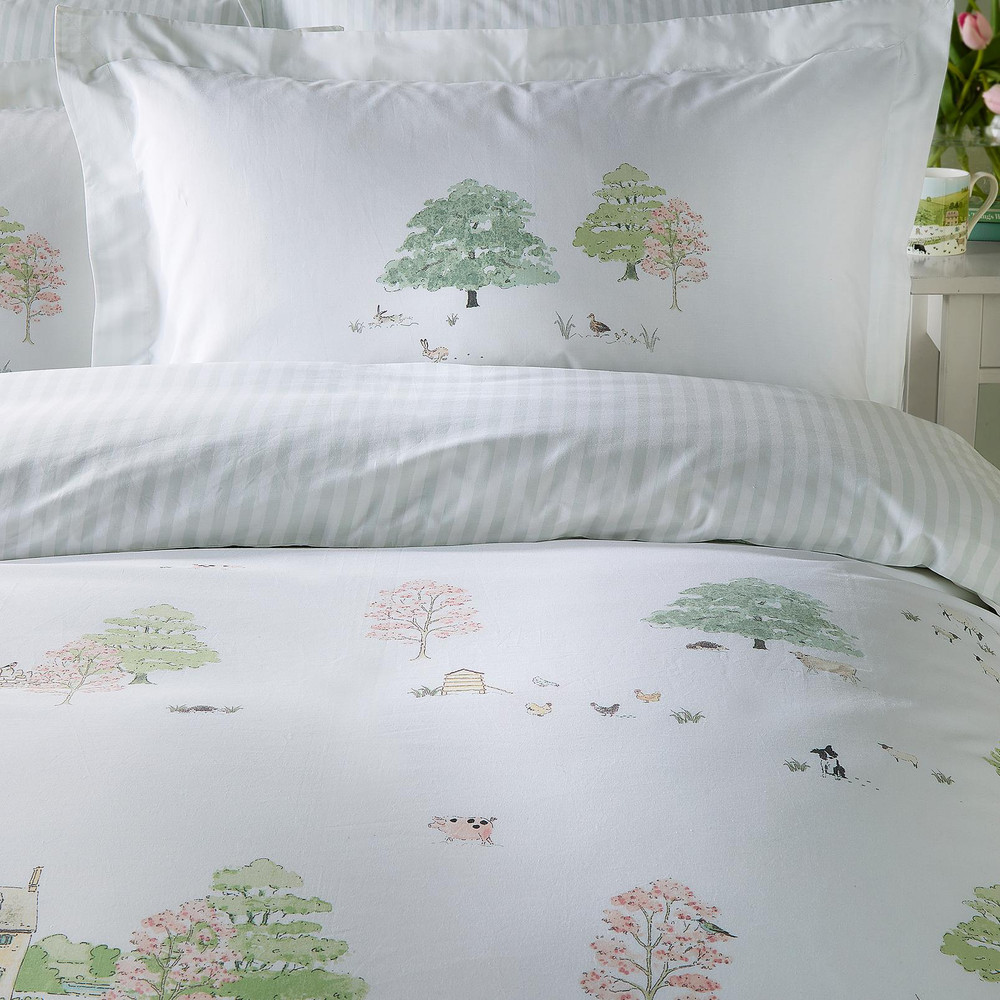 Spring Cottage Green Duvet Cover Set - SASPRING01DQ_CAMEO_SPRING_COTTAGE_GREEN_DOUBLE_DUVET_COVER__01.jpg