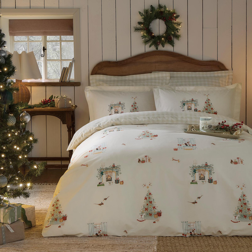 Cosy Christmas Misty Green Duvet Cover Set - SACOSY01DQ_ROOMSET_COSY_CHRISTMAS_MISTY_GREEN_DOUBLE_DUVET_COVER_01.jpg