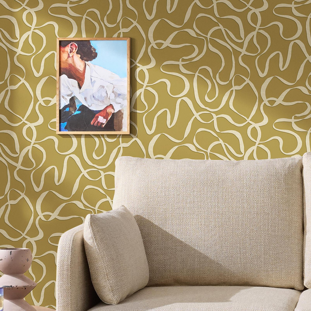 Made Varri Ochre Wallpaper - 145213_ROOMSET_VARRI OCHRE_01.jpg