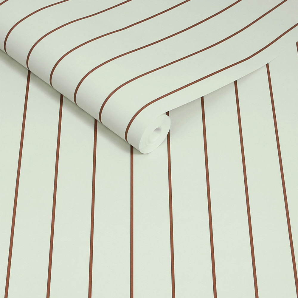 Made Kyria Mint & Chocolate Stripe Wallpaper - 145218_ROLLSHOT_KYRIA MINT & CHOCOLATE STRIPE_01.jpg